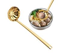 Cucchiaio da minestra, cucchiaio da cucina cucina lungo cucchiaio per zuppa, manico ergonomico con balze resistenti al calore per la casa e l'uso