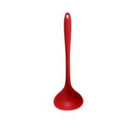 Cucchiaio da minestra in silicone con manico lungo per ramen, noodles, cucchiai di porridge, mestolo per porridge, utensili da cucina giapponesi Kawaii, piccoli, rossi