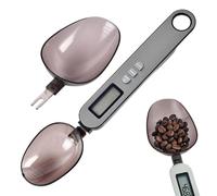 Cucchiaio da pesare, cucchiaio dosatore - Cucchiaio da bilancia da cucina ad alta precisione con batteria a bottone e display a LED - Il cucchiaio intercambiabile dirige la bilancia da cucina con il