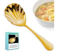 Cucchiaio da portata acciaio inox ideale per la casa e il ristorante colore oro