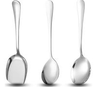 Cucchiaio da portata da 3 pezzi, cucchiai da portata, set grande, cucchiaio da cucina, cucchiaio da cucina, per servire la cucina, il ristorante, il banchetto