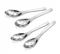 Cucchiaio da portata in acciaio inossidabile da 4 pezzi, cucchiaio da caviale per zuppa, cucchiaio da portata, cucchiaio da insalata, cucchiaio da tavola, utensili per la cena per la cucina di casa