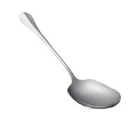 Cucchiaio da portata in acciaio inox - Mestolo da cucina per buffet, utensile per riso in metallo, grande cucchiaio per posate, manico resistente e pesante, posate utilizzate durante la preparazione