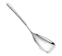 Cucchiaio da portata per buffet, cucchiaio da portata in metallo | Cucchiaio della cucina - Spalato d'argento - Cucchiaino per matrimoni di cucina ristorante, utensili in acciaio