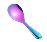 Cucchiaio da portata per riso in acciaio inossidabile, paletta per riso senza manico ergonomico, lavabile in lavastoviglie e resistente al calore per riso, zuppe e verdure (D)