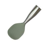 Cucchiaio da portata per riso, in silicone, materiale antiaderente per un facile rilascio del cibo, poggia in verticale sul piano di lavoro e conservazione ordinata, utensili da cucina, perfetto per