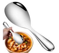 Cucchiaio da portata per riso, paletta per riso in metallo, versatile e antiaderente, grande paletta per riso in metallo ispessito a lunga durata per servire facilmente e controllare efficacemente le