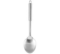 Cucchiaio da porto kadax fatto in acciaio inossidabile, cucchiaio di lattuga grande, 33 cm, davanti a riso, patate, aiutanti della cucina con manico ovale, lavastoviglie -resistente, lungo, argento