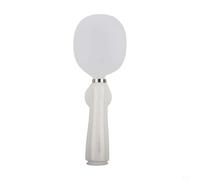 Cucchiaio da riso in piedi con base a ventosa e supporto - Magnete in silicone non PP gadget da cucina per organizzazione del piano di lavoro 21,4 x 8 x 3 cm bianco/giallo (bianco)