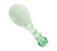 Cucchiaio da Riso in piedi, pala trasparente a forma di coniglio, cucchiaio multifunzione per mescolare il servizio di preparazione insalate zuppe con base stabile per cucina pasticceria