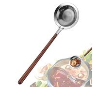 Cucchiaio da scolare per pasta | scolapiatti con manico lungo,in acciaio inossidabile per friggere cottura fusa,Ravioli tagliatelle e servizio da tavola