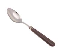 Cucchiaio da Tavola/Minestra modello Mistral Set di 6 Pezzi in acciaio 18.10 Lunghezza 26 cm manico in PPL lavabile in lavastoviglie Marrone marrone