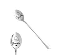 Cucchiaio da tè e caffè con incisione "Good Morning Grandma", regalo per la nonna dei nipoti, per la festa della mamma, compleanno, migliore regalo per gli amanti del caffè e del tè, Y5ZMKFSZ