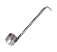 Cucchiaio da vino mestolo, cucchiaio dosatore per versare birra in acciaio inossidabile con gancio strumento per misurare l'olio per salsa a manico lungo per (304 estratto di vino 50ML)