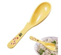 Cucchiaio da Zuppa Asiatica,Cucchiaio Da Tavola Per Uso Domestico,Cucchiai Da Zuppa Con Design A Gancio Profondo Per - Per Mangiare Riso, Wonton, Noodle, Cereali, Per Amici E Genitori