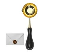 Cucchiaio di cera sigillato con vernice - vintage elegante rame Manche, Hacket Waxing | Strumento di timbri di invito, cucchiaio per sciogliere cera, busta sigillo, lettera, arte e arte