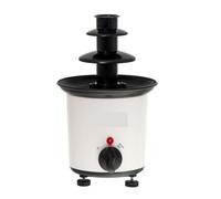 Cucchiaio Di Cioccolato Con Fontana Flusso Continuo E Omogeneo