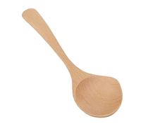 Cucchiaio di Legno per Cucina, Cucchiaino da Zuppa 16cm in Legno di Faggio con Manico Lungo, Design Ergonomico, Mestoli in Legno da Cucina Piccoli per Salse, Zuppe e Portate