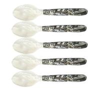 Cucchiaio di perle per caviale - Set da cinque pezzi, Autentica consistenza scintillante, Strumento per preservare il sapore neutro, Elegante componente per buffet | Posate gourmet decorative per la c