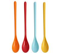 Cucchiaio di plastica, Cucchiaio di colore in plastica Lungo Cucchiaio di marmellata in plastica Anti Gocce Manico Lungo Cucchiaio Per Immitazione Porcellana Stoviglie Per Cucina Casa Caffè Bevande