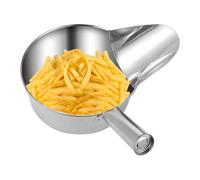 Cucchiaio di servizio alimentare, pala per popcorn in acciaio inossidabile, strumento di preparazione del pasto con becco d' per zucchero salsa di riso popcorn purea - riso mais