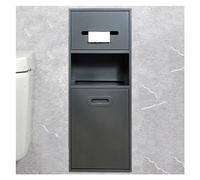 Cucchiaio Doccia in Acciaio Inossidabile, Supporto per Cestino per Doccia a Caduta Nicchia, Scaffale di Stoccaggio per Shampoo Integrato per Stoccaggio Bagno/Shampoo/Articoli da toeletta, Grey-23 x 67