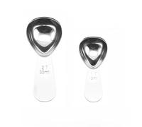 Cucchiaio dosatore for caffè, cucchiaio in acciaio inossidabile 304 con manico corto for zucchero(Silver 15ml and 30ml)