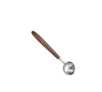 Cucchiaio dosatore in acciaio inossidabile con manico in legno da 4/8/25 ml, manico lungo in legno di noce(8ml)