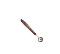 Cucchiaio dosatore in acciaio inossidabile con manico in legno da 4/8/25 ml, manico lungo in legno di noce(4ml)