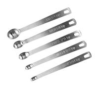 Cucchiaio dosatore in acciaio inox - Mini dosatore da cucina per cucinare, cucchiai da porzione | Set di accessori da forno con mestoli calibrati, set da cucina compatto in metallo, cucchiaino