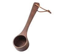 Cucchiaio dosatore in legno di noce nero, per caffè e tè, con manico lungo e corto, per fagioli di zucchero in polvere, per cucinare sale da bagno, sapone, utensili da cucina, casa, bar