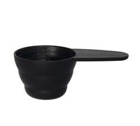 Cucchiaio dosatore per caffè, in plastica per alimenti, per cottura di ingredienti secchi, latte in polvere, zucchero, farina, 8 g, 10 g, 12 g (nero)
