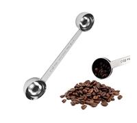 Cucchiaio Dosatore Professionale in Acciaio Inox 304 - Misurino Doppia Faccia 30ml e 15ml per Caffè, Proteine, Spezie e Ingredienti da Cucina con Manico Lungo Antiaderente