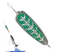 Cucchiaio esca | Esca realistica per cucchiaio da per la al siluro | Esche rigide con scanalatura del sangue, esca a cucchiaio in metallo e durevole per trota spigola