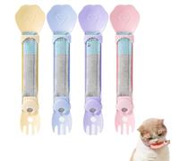Cucchiaio for animali domestici, 4 dispenser di cibo for gatti con pettine, cucchiaio for strisce for, mangiatoia for bastoncini leccabili for, for snack umidi for