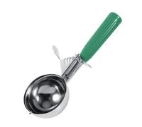 Cucchiaio for gelato alla frutta in acciaio inossidabile pratico con manico in plastica, utensile da cucina, cucchiaio caldo in(Green)