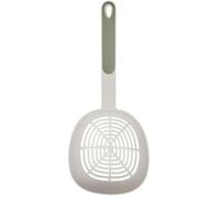 Cucchiaio Forato lungo Plastica Verde per Gnocchi e Verdure | PP e Nylon, Impugnatura Resistente al Calore, Superficie Liscia senza Bave, Foro per Appendere