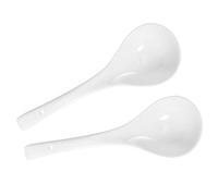 Cucchiaio Grande in Ceramica Bianco 2 Pezzi, Manico