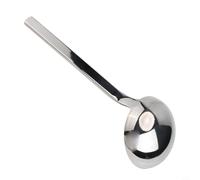Cucchiaio in acciaio inossidabile 304 con testa ispessita, progettato per una pulizia fluida e un funzionamento sicuro a temperature elevate (grande)