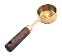 Cucchiaio in Acciaio Inossidabile - 4,53 x 1,38 Pollici Cucchiaio con Manico in Legno da 15 Ml, Versatile Vintage da 15 Ml, Strumento Duraturo | Azione in polvere per cucinare il caffè per la