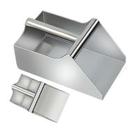 Cucchiaio in acciaio per alimenti - 9,84 x 5,71 x 4,72 pollici per macchina del ghiaccio, pala per popcorn, cibo in chicchi di caffè, farina di caramello, pala multiuso per dolc