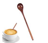 Cucchiaio in legno con manico lungo, 20 x 3 x 3 cm, cucchiaio da miscelazione, cucchiaio dosatore con manico in legno giapponese, cucchiaio da degustazione per caffè, tè, miele