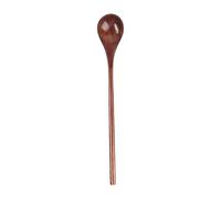 Cucchiaio in legno con manico lungo - Cucchiaio da degustazione naturale, cucchiaio da degustazione in legno, manico lungo per mescolare, mescolare e bollire | Ideale per caffè, tè, miele, frappè