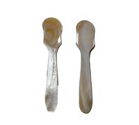 Cucchiaio in madreperla, 2 cucchiai lunghi 12 cm, cucchiaino da tavola, cucchiaio da sale da caffè, cucchiaino da caffè, cucchiaio da caffè, cucchiaio da dessert per torte, gelato, caffè, sale