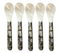 Cucchiaio In Madreperla - Set Da 5 Cucchiai Per Caviale Naturale