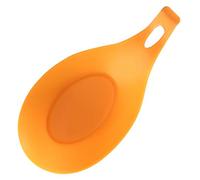 Cucchiaio in silicone antiaderente mestolo spatola supporto resistente al calore utensile da cucina arancione