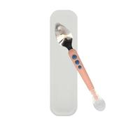 Cucchiaio in Silicone Doppia Testa Con Contenitore