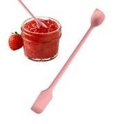Cucchiaio in vetro in silicone - Spatola doppia, utensile da cucina flessibile | Utensile da cucina antiaderente per la cottura di panna, burro, pane, marmellata, salse, chocol