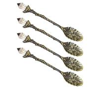 Cucchiaio Kirsite con retrò Eleganti disegni antichi per dessert, caffè, tè, utensili, robusti utensili da cucina, set posate decorative Kirsite