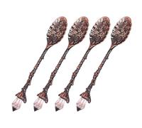 Cucchiaio Kirsite con retrò Eleganti disegni antichi per dessert, caffè, tè, utensili, robusti utensili da cucina, set posate decorative Kirsite